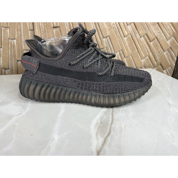 Adidas Yeezy Boost 350 V2 Men Sz 6.5 Black Reflective FU9007 Shoes Sneakers main image 8